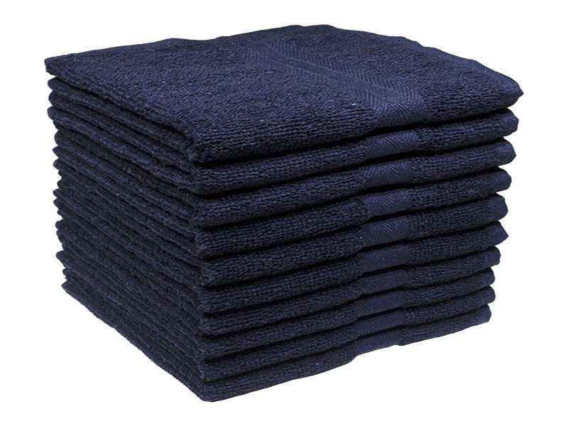 Bunty's Recycled Yarn - Ocean's 380GSM - Guest Towels 033x050cms - 6 Colours - 10 Pc Pack