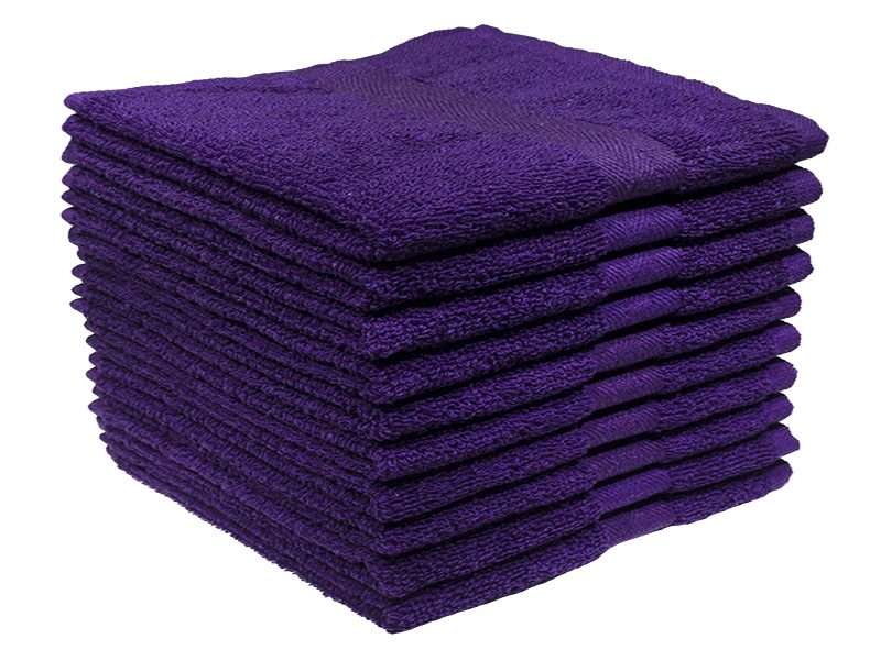 Bunty's Recycled Yarn - Ocean's 380GSM - Guest Towels 033x050cms - 6 Colours - 10 Pc Pack
