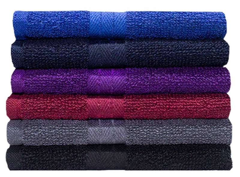 Bunty's Recycled Yarn - Ocean's 380GSM - Guest Towels 033x050cms - 6 Colours - 10 Pc Pack