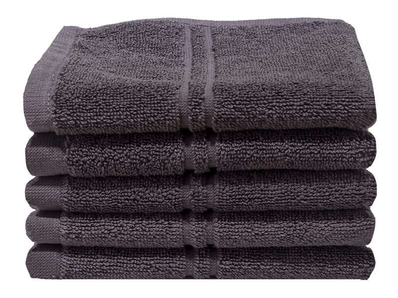 Bunty's Hotel Collection 600GSM Face Cloths - 3 Colours - 05 Pc Pack
