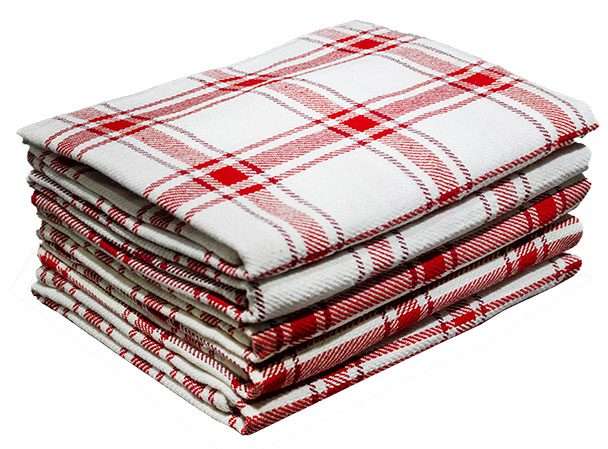Bunty's Kitchen Towel - Design 2006 - 045x070cms - (05 Pc Pack) - Checks