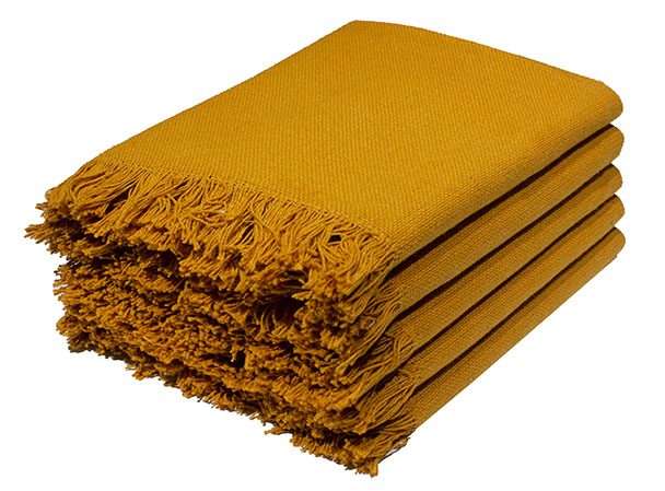 Bunty's Kitchen Towel - Design 2012 - 050x075cms - (05 Pc Pack) - Plain Fringe