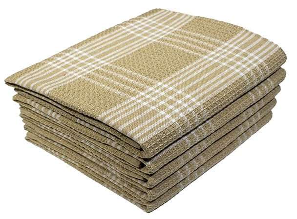 Bunty's Kitchen Towel - Design 2019 - 050x070cms - (05 Pc Pack) - Plain Checks