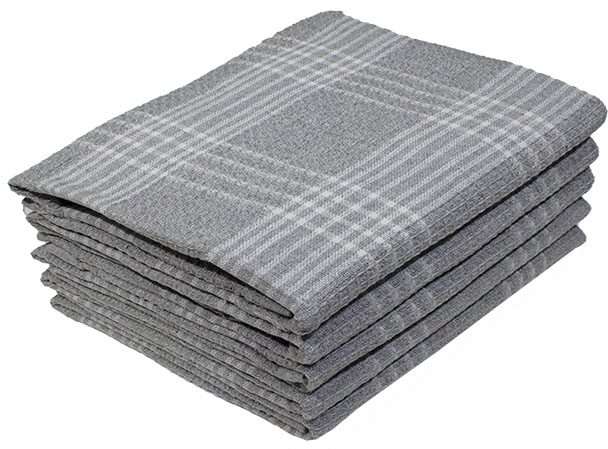 Bunty's Kitchen Towel - Design 2019 - 050x070cms - (05 Pc Pack) - Plain Checks