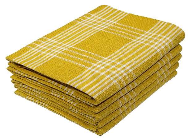 Bunty's Kitchen Towel - Design 2019 - 050x070cms - (05 Pc Pack) - Plain Checks