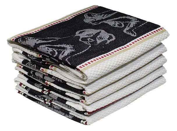 Bunty's Kitchen Towel - Design 2026 - 050x070cms - (05 Pc Pack) - Animals