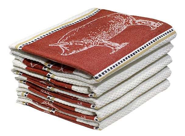 Bunty's Kitchen Towel - Design 2026 - 050x070cms - (05 Pc Pack) - Animals