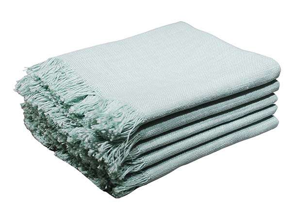 Bunty's Kitchen Towel - Design 2012 - 050x075cms - (05 Pc Pack) - Plain Fringe