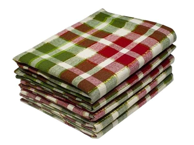 Bunty's Kitchen Towel - Design 2158 - 044x071cms - (05 Pc Pack) - Medium Checks