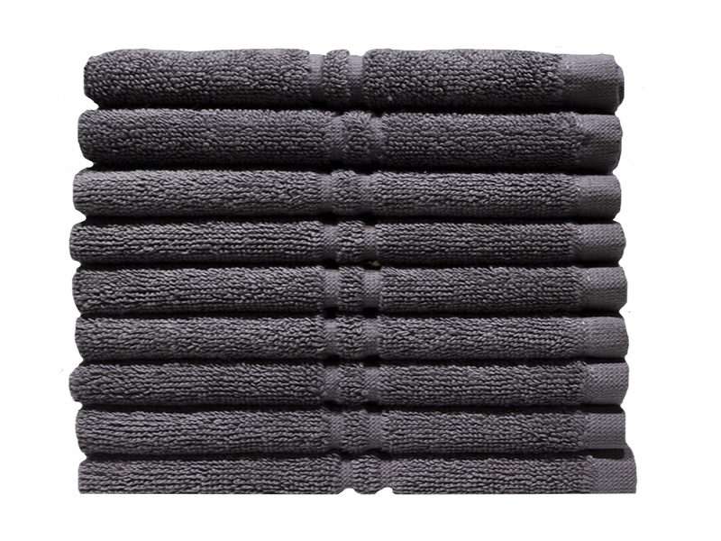 Bunty's Hotel Collection 600GSM Face Cloths - 3 Colours - 10 Pc Pack
