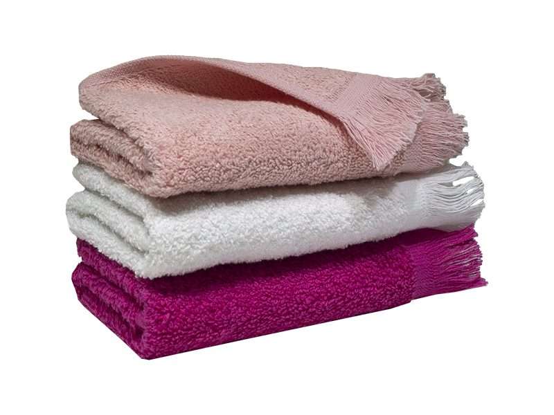 Bunty's Fringe Guest Towel 380GSM - 030x050cms - 03 Piece Pack - Assorteds