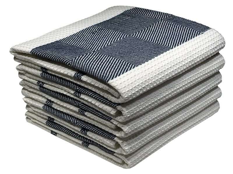 Bunty's Kitchen Towel - Design 2289 - 055x080cms - (05 Pc Pack) - Thick Stripes