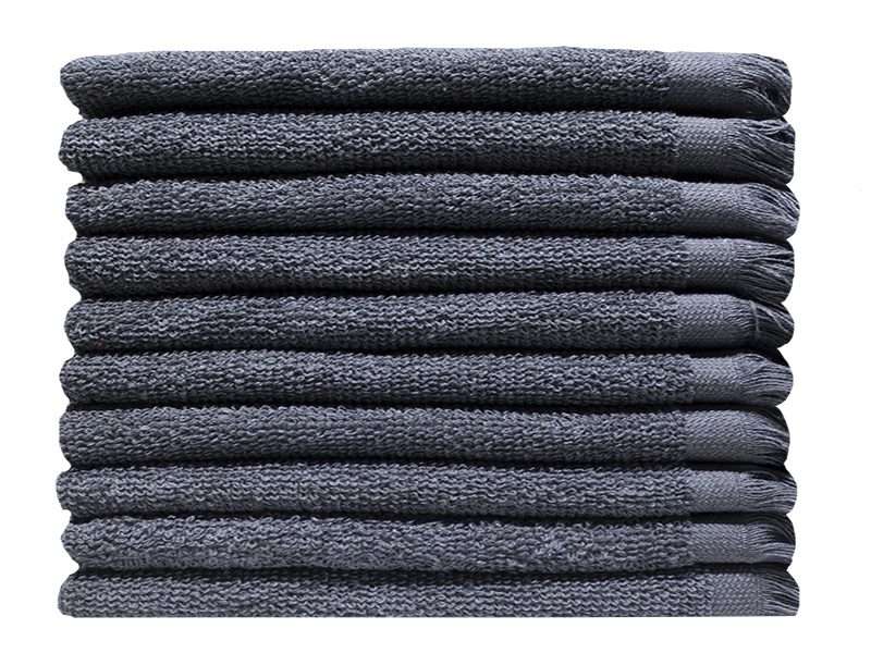 Bunty's Recycled Yarn - Ocean's 380GSM - Fringe Towels 033x050cms - 6 Colours - 10 Pc Pack