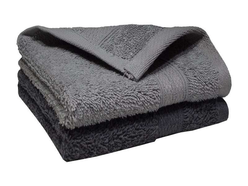 Bunty's Plush Guest Towel 450GSM - 030x050cms - 02 Piece Pack - Assorteds