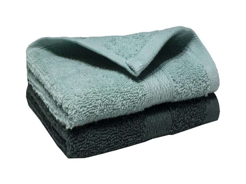 Bunty's Plush Guest Towel 450GSM - 030x050cms - 02 Piece Pack - Assorteds