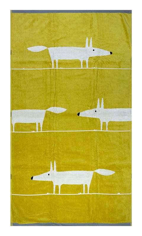 Bunty's Beach Towel 0700 - Design 097 - 095x150cms - Joules Mr Fox - 730GMS