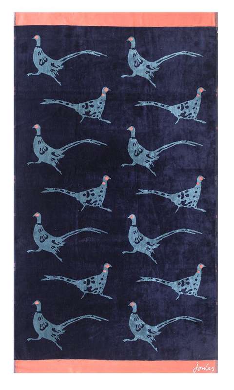 Bunty's Beach Towel 0800 - Design 095 - 090x150cms - 829GMS - Joules Pheasant - SLIGHTLY IMPERFECT