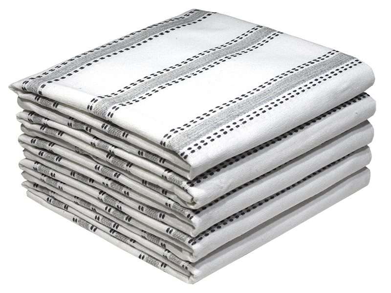 Bunty's Kitchen Towel - Design 2050 - 050x070cms - (05 Pc Pack) -Stripe