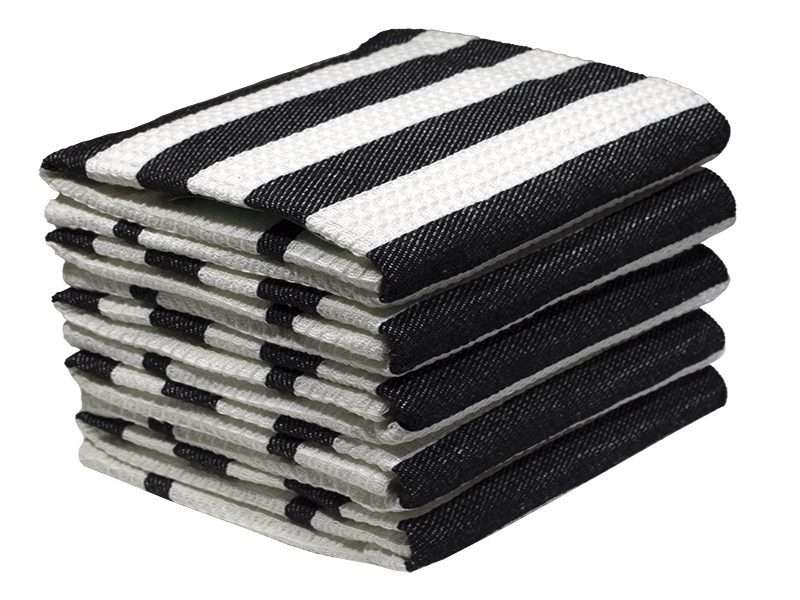 Bunty's Kitchen Towel - Design 2072 - 045x070cms - (05 Pc Pack) - Stripes