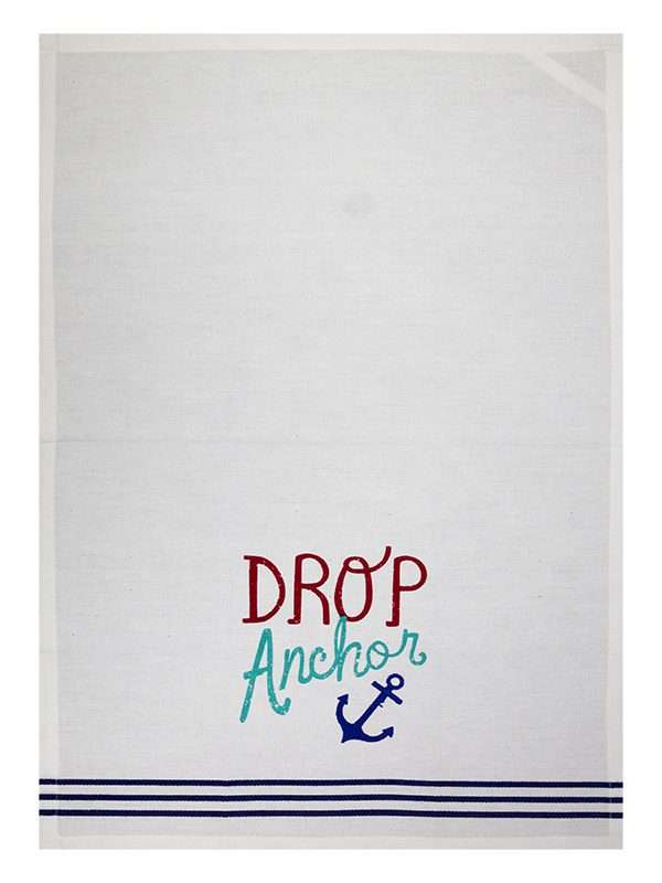 Bunty's Kitchen Towel - Design 2104 - 046x071cms - (05 Pc Pack) - Drop Anchor