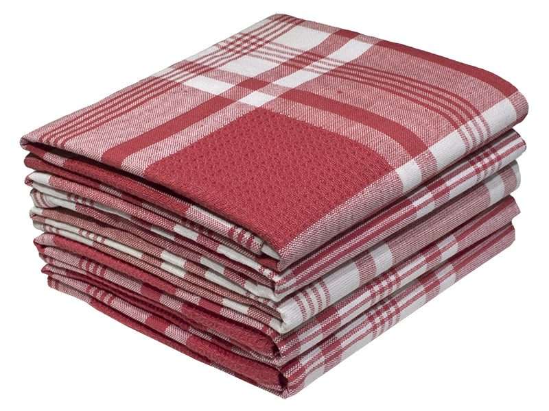 Bunty's Kitchen Towel - Design 2116 - 047x073cms - (05 Pc Pack) - Checks