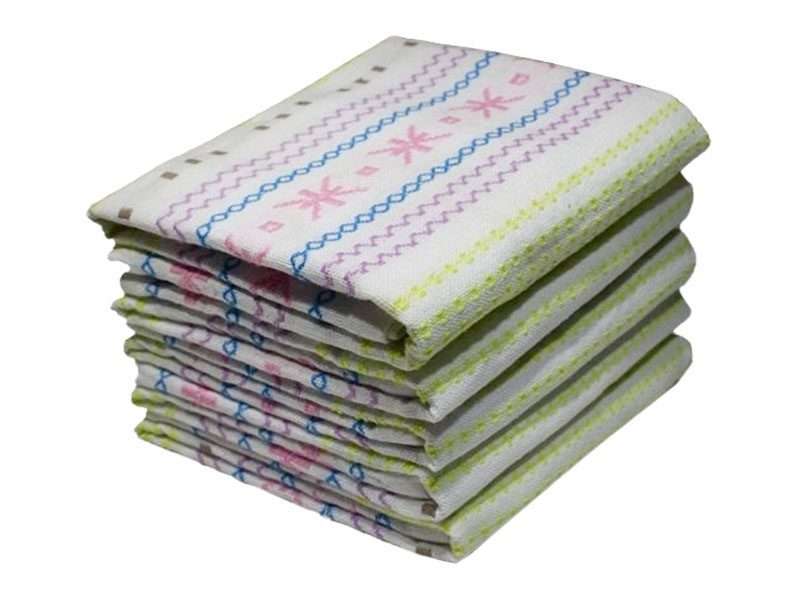 Bunty's Kitchen Towel - Design 2159 - 041x062cms - (05 Pc Pack) - Ethnic Pink