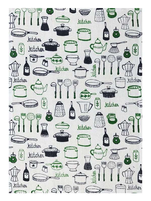 Bunty's Kitchen Towel - Design 2332 - 045x067cms - (05 Pc Pack) - Cutlery