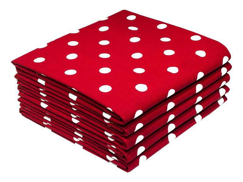 Bunty's Kitchen Towel - Design 2490 - 052x076cms - (05 Pc Pack) - Polka Dots