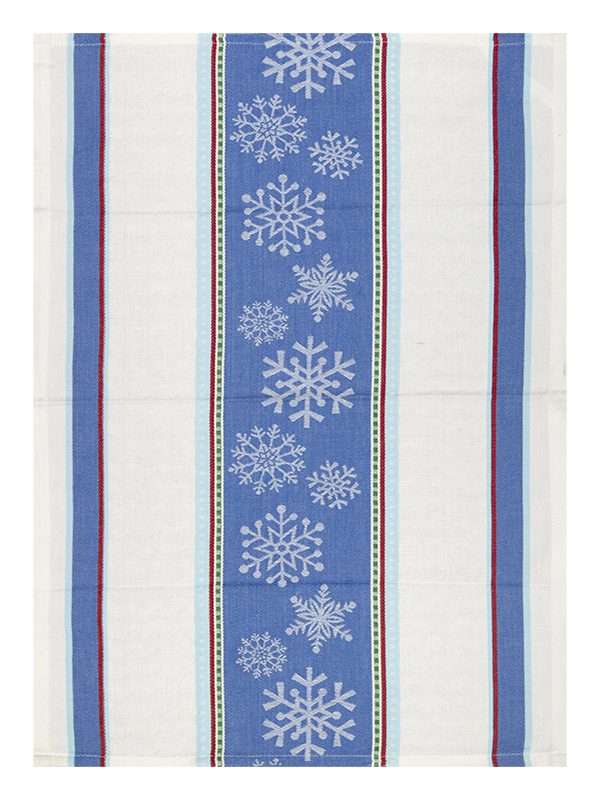 Bunty's Kitchen Towel - Design 2529 - 046x070cms - (05 Pc Pack) - Snowflakes