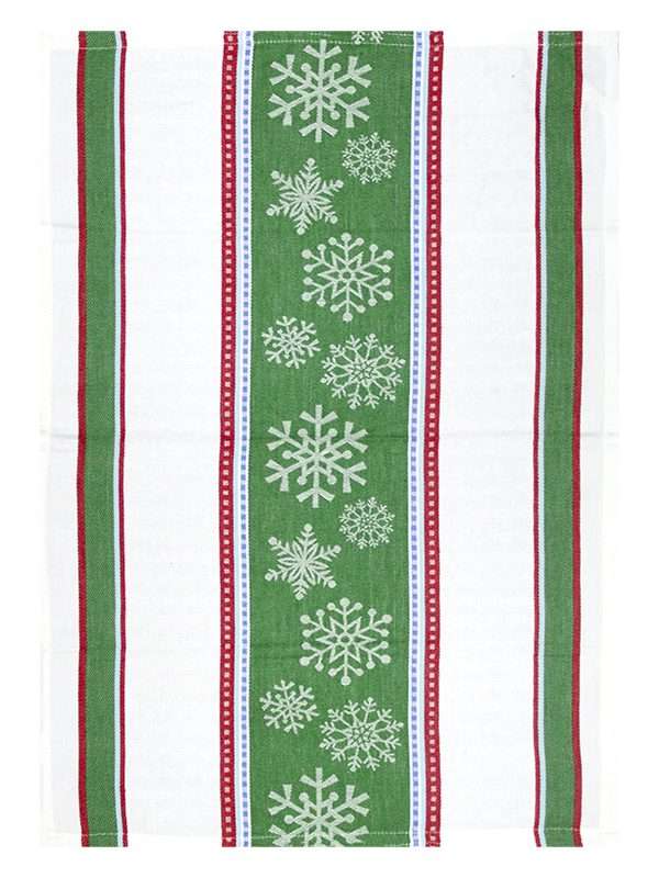 Bunty's Kitchen Towel - Design 2529 - 046x070cms - (05 Pc Pack) - Snowflakes