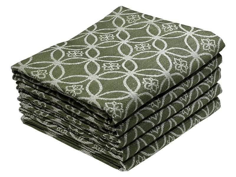 Bunty's Kitchen Towel - Design 2567  - 046x074cms - (05 Pc Pack) - Circular Patterns