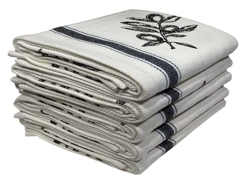 Bunty's Kitchen Towel - Design 2583  - 046x070cms - (05 Pc Pack) - Olives