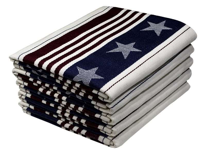 Bunty's Kitchen Towel - Design 2588  - 047x074cms - (05 Pc Pack) - Stars