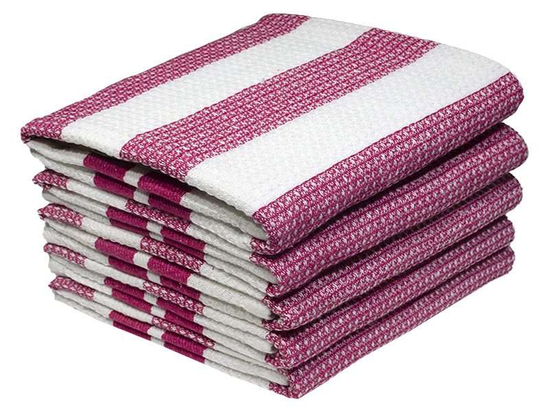 Bunty's Kitchen Towel - Design 2042 - 045x070cms - (05 Pc Pack) -Stripes