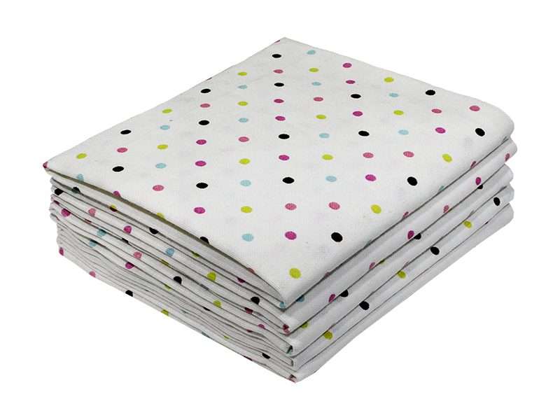 Bunty's Kitchen Towel - Design 2688  - 046x071cms - (05 Pc Pack) - Polka Dots