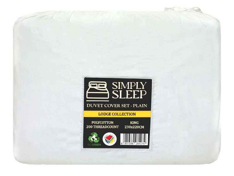 Simply Seep - Lodge Collection 200 TC Poly Cotton - Duvet Cover Set