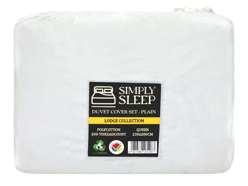 Simply Seep - Lodge Collection 200 TC Poly Cotton - Duvet Cover Set