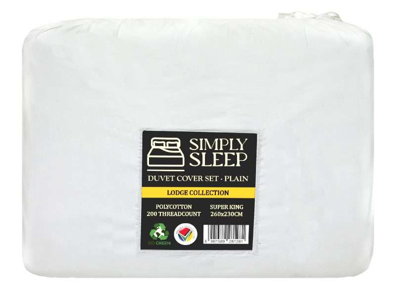 Simply Seep - Lodge Collection 200 TC Poly Cotton - Duvet Cover Set