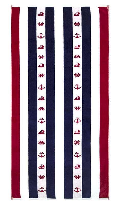 Bunty's Beach Towel 0700 - Design  268 - 094x180cms - 721GMS - Boats