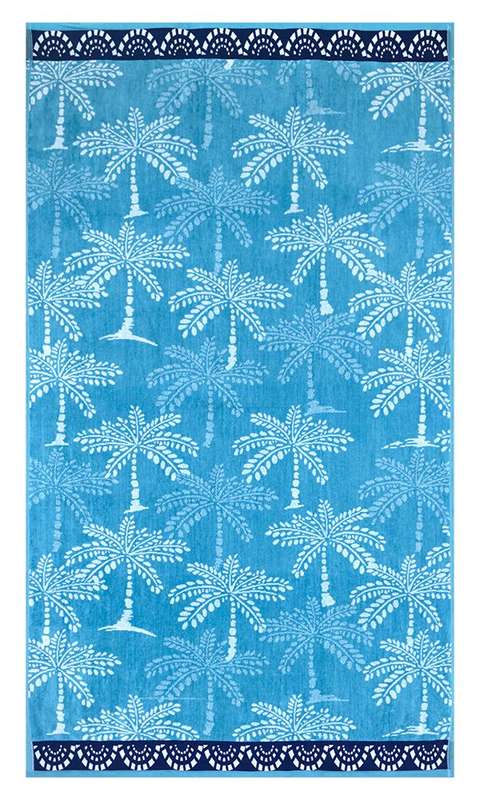 Bunty's Beach Towel 0700 - Design  323 - 094x176cms - 675GMS - Palm Trees