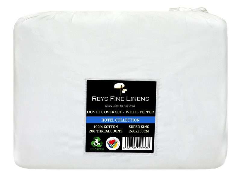 Rey's Fine Linen - Hotel Collection - Oxford Duvet Cover Set