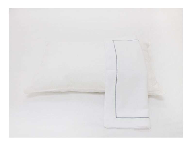 Rey's Fine Linen - Premium Collection - Oxford Wedding Bells Satin Stitch Pillow Cover Set