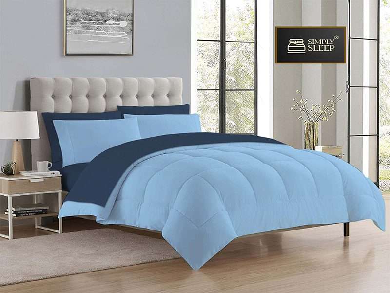 Simply Sleep - Reversible Comforter Set - 90 GSM Micro Fibre