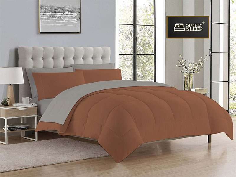 Simply Sleep - Reversible Comforter Set - 90 GSM Micro Fibre