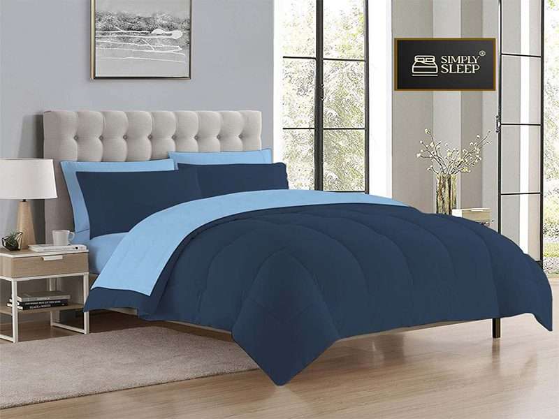 Simply Sleep - Reversible Comforter Set - 90 GSM Micro Fibre