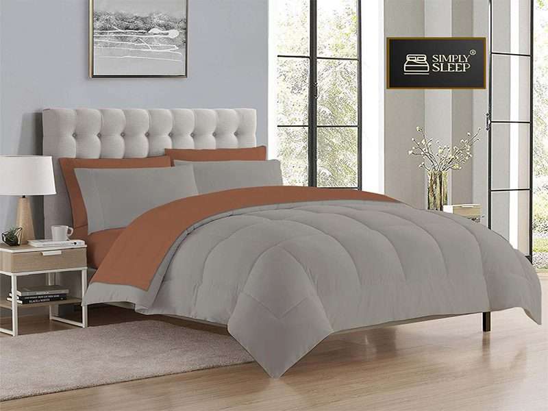 Simply Sleep - Reversible Comforter Set - 90 GSM Micro Fibre