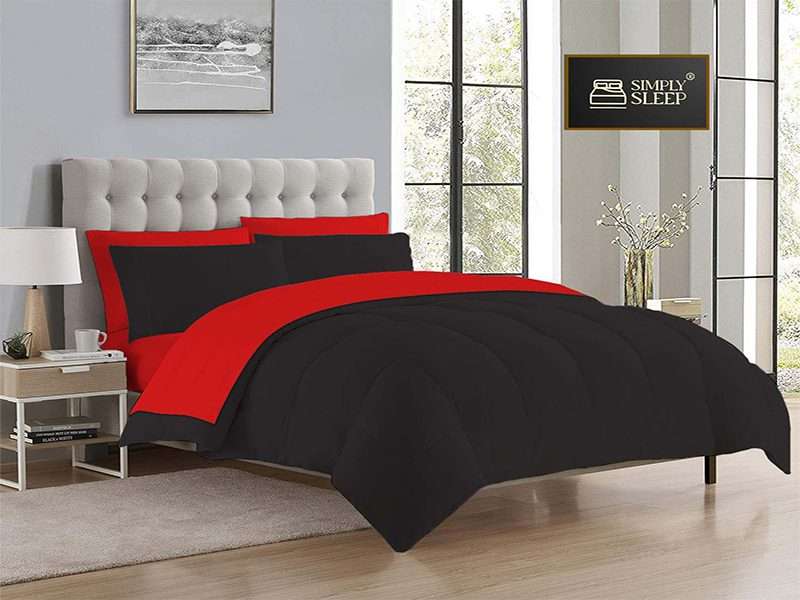Simply Sleep - Reversible Comforter Set - 90 GSM Micro Fibre