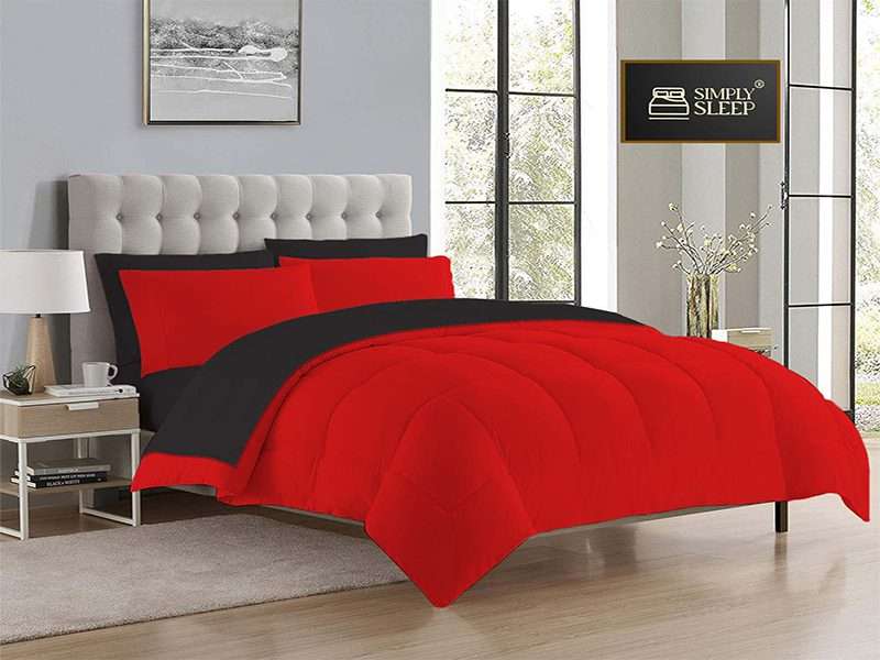 Simply Sleep - Reversible Comforter Set - 90 GSM Micro Fibre