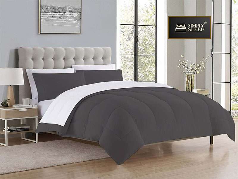 Simply Sleep - Reversible Comforter Set - 90 GSM Micro Fibre