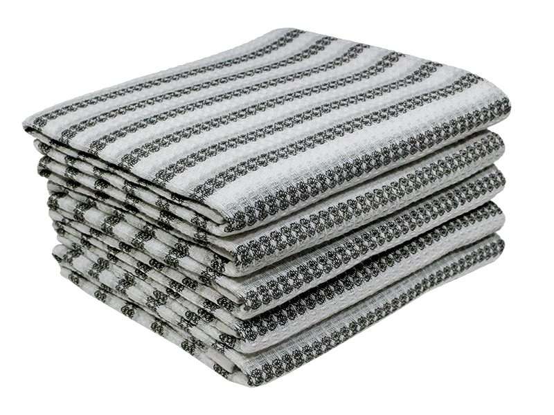 Bunty's Kitchen Towel - Design 2520  - 046x074cms - (05 Pc Pack) - Stripes
